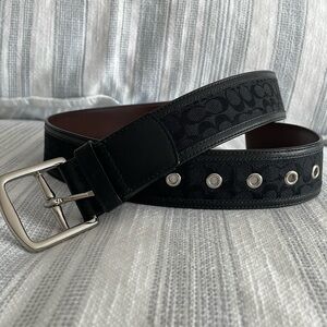 Coach vintage logo belt